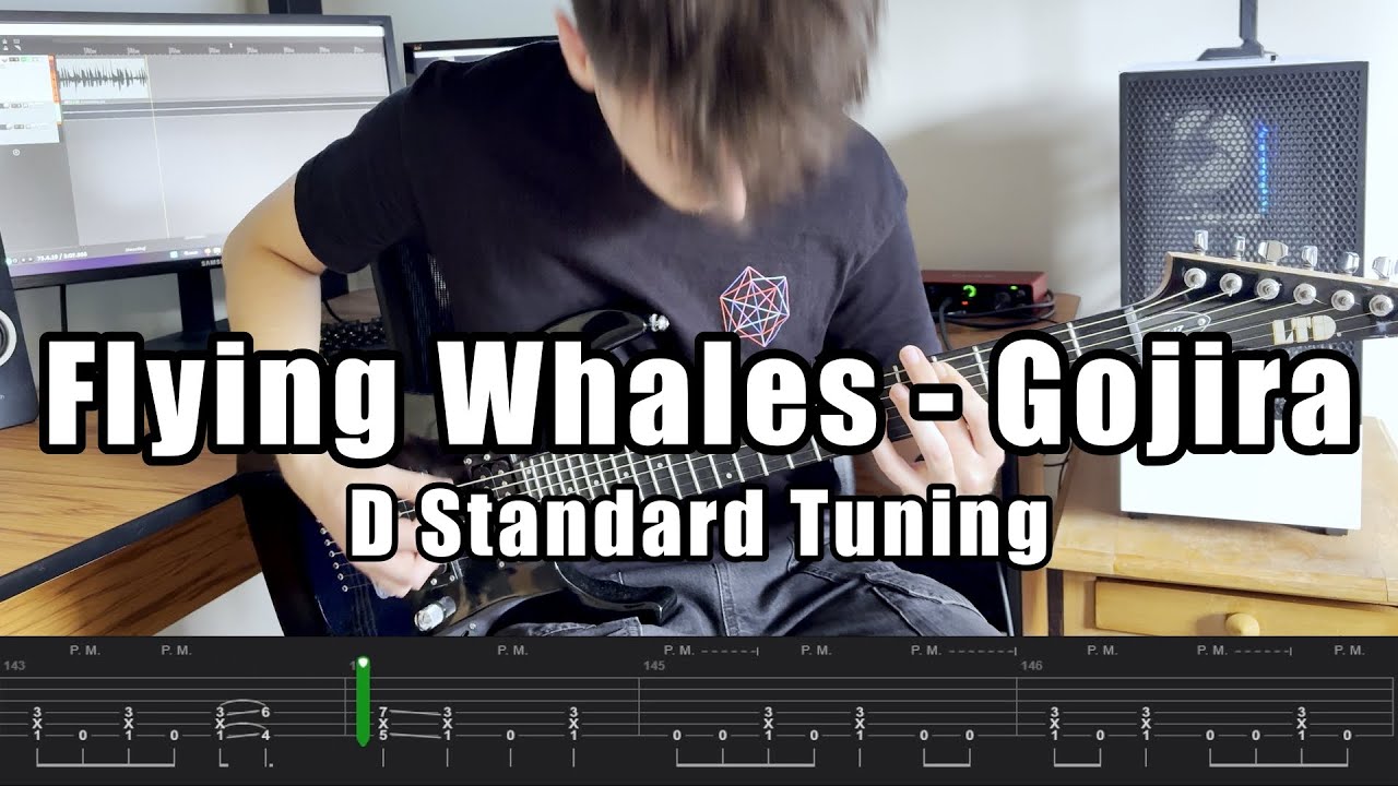 Flying Whale - Gojira | Guitar Cover + On Screen Tabs