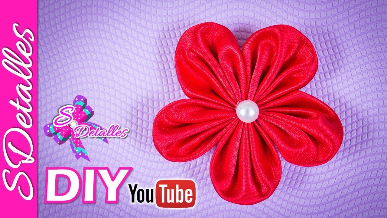 💞🌺 Flor SATINADA 🌺😜 Video# 188 SDetalles