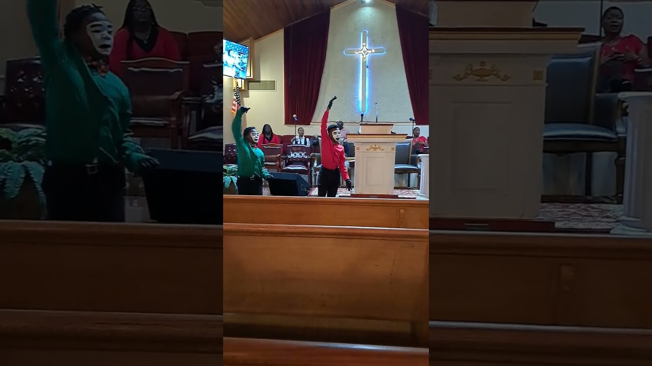 New Mt Carmel Young boys mime team.  We don't own the rights to the music.  