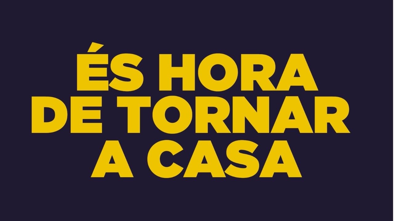 És hora de tornar a casa
