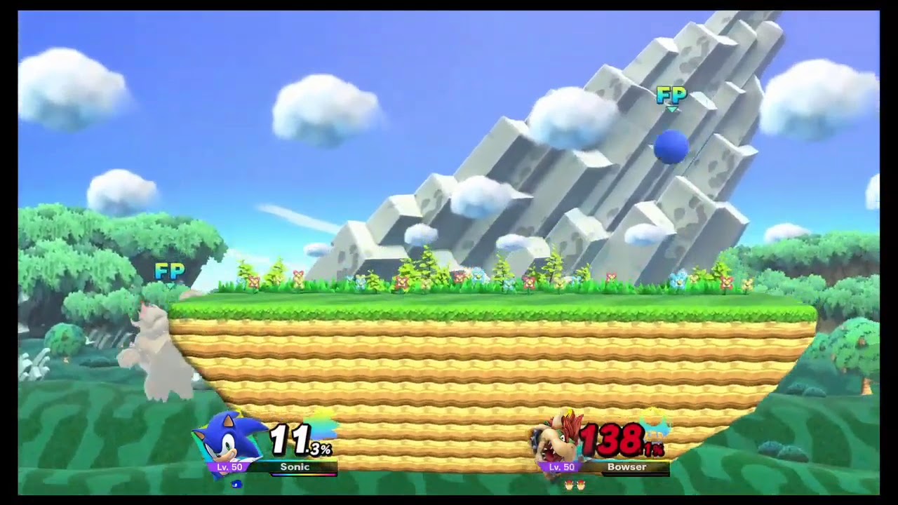 Smash Bros Ultimate Sonic VS Bowser Fight Scene! Sparta Remix Extended