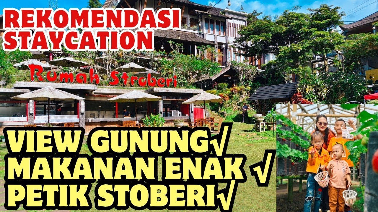 Rekomendasi Staycation Bareng Keluarga di Rumah Stroberi Lembang|Deluxe Room #wisata 