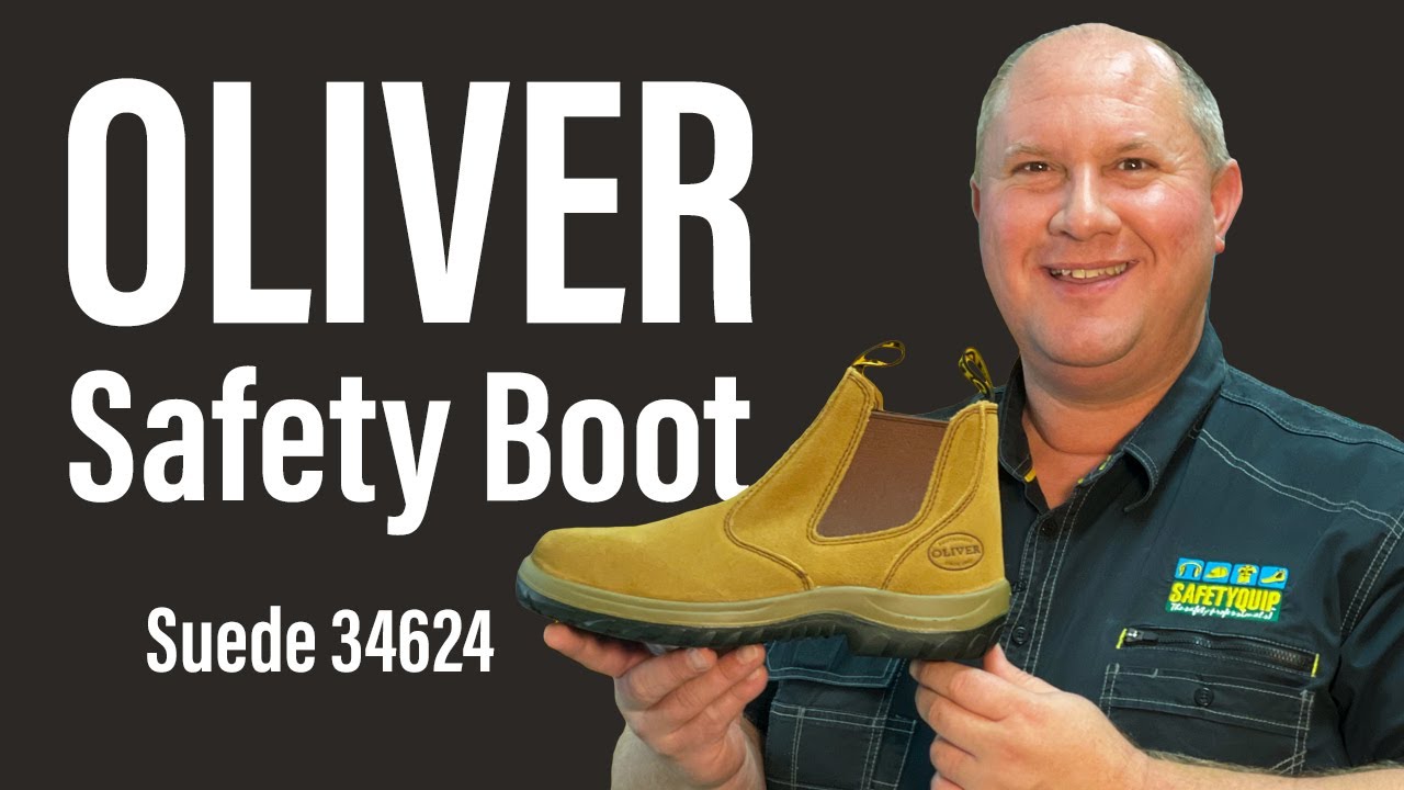 Oliver 34624 Suede Safety Work Boot, SafetyQuip Australia