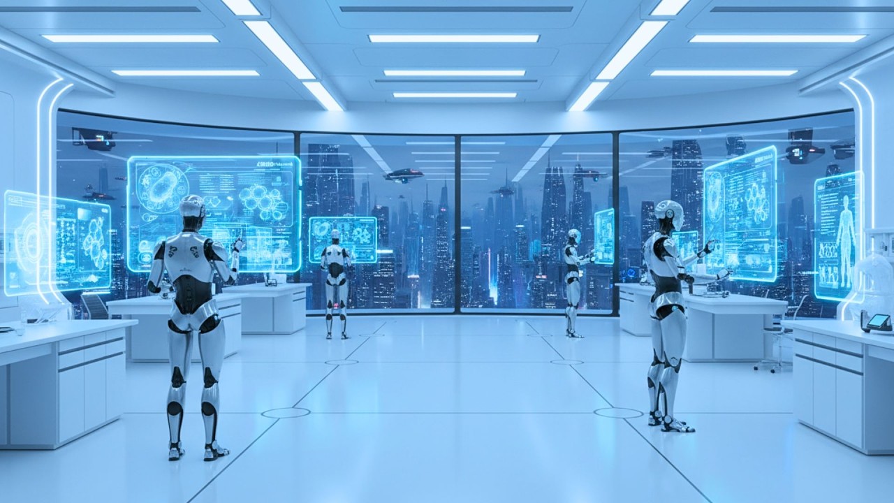 AI Revolution: 4K Smart Living Ambience | LED Seminar Background Video