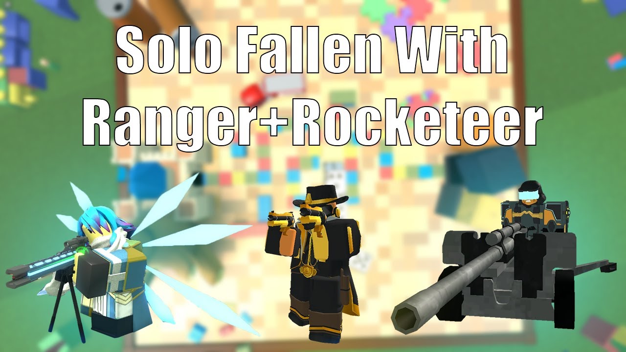 TDS Solo Fallen With Rocketeer, Ranger, and Golden Cowboy