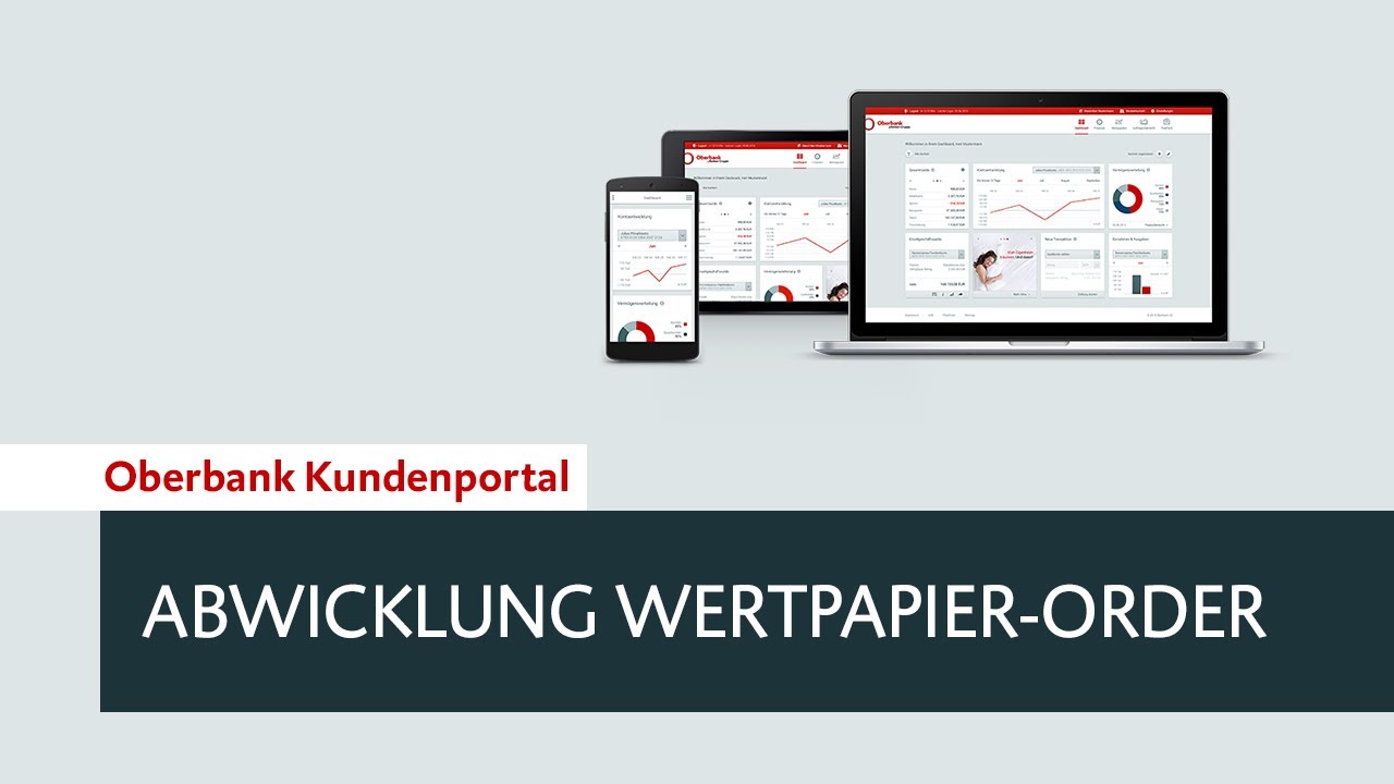 Oberbank Kundenportal - Abwicklung Wertpapier-Order