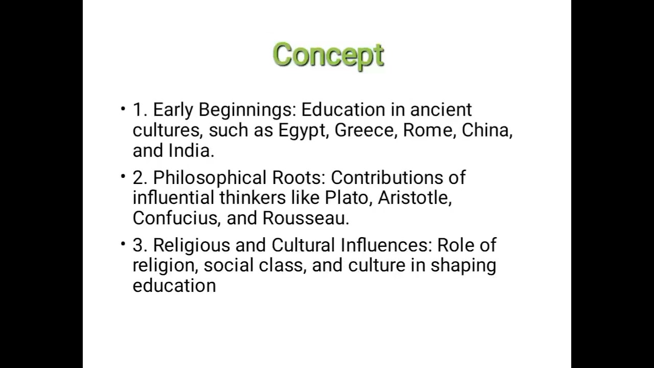 History of Education Lesson 1- Introduction