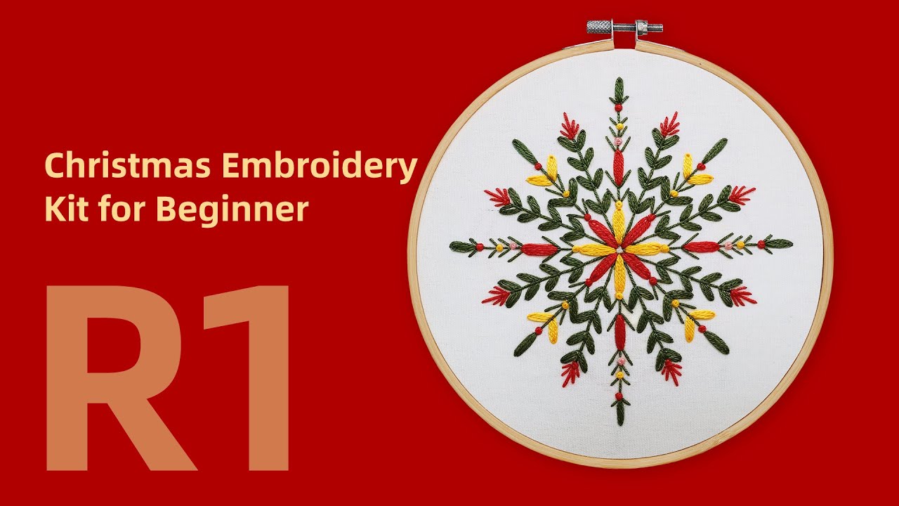 R1-Christmas Embroidery Kit for Beginner