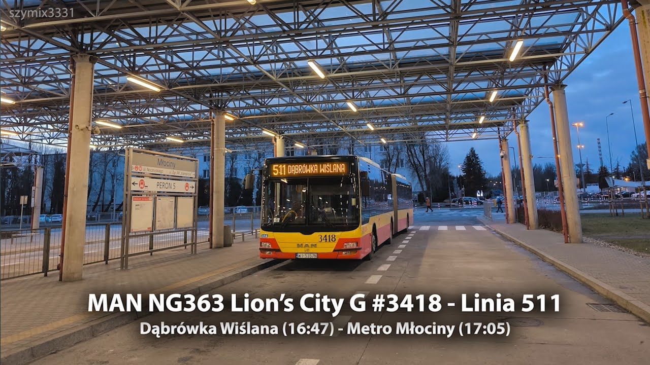 Linia 511 | MAN NG363 Lion's City G #3418 - MZA Warszawa