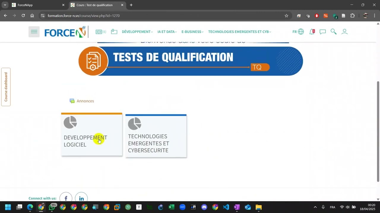 Comment faire le test de qualification ?