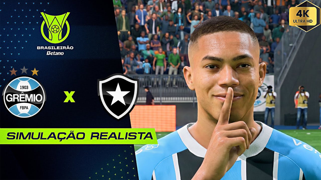 FC 26 - Grêmio vs Botafogo | Brasileirão 2026 | Simulação PC [4K60FPS] Realista.
