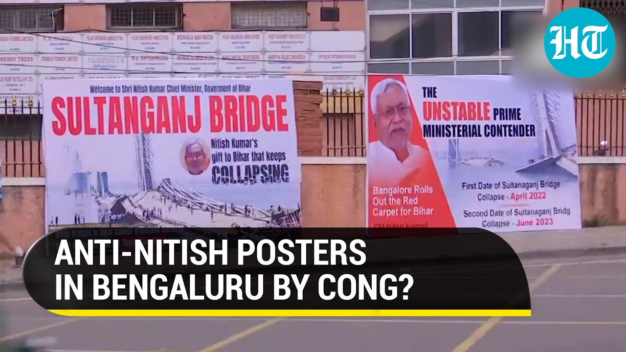 'Cong Did It For Rahul': Nitish Kumar Embarrassed; Posters Near Bengaluru Meet Venue Target Bihar CM