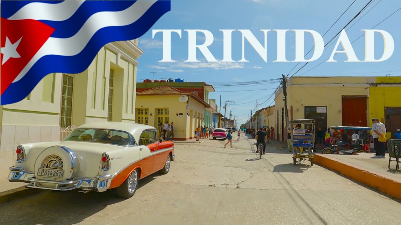АВТОМОБИЛЬ в ТРИНИДАДЕ, провинция Санкти-Спиритус, КУБА I 4K 60fps