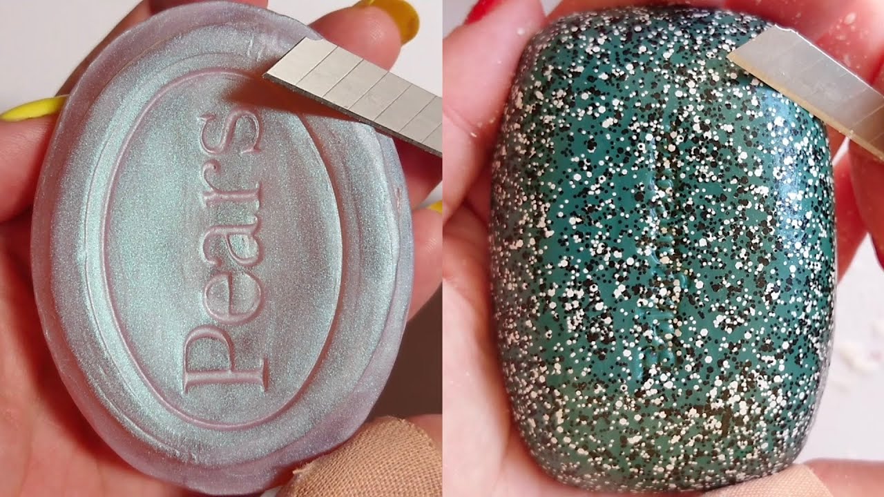Soap Carving ASMR Relaxing Sounds no talking Satisfying ASMR Video #soapcarving #soapcuttingvideo