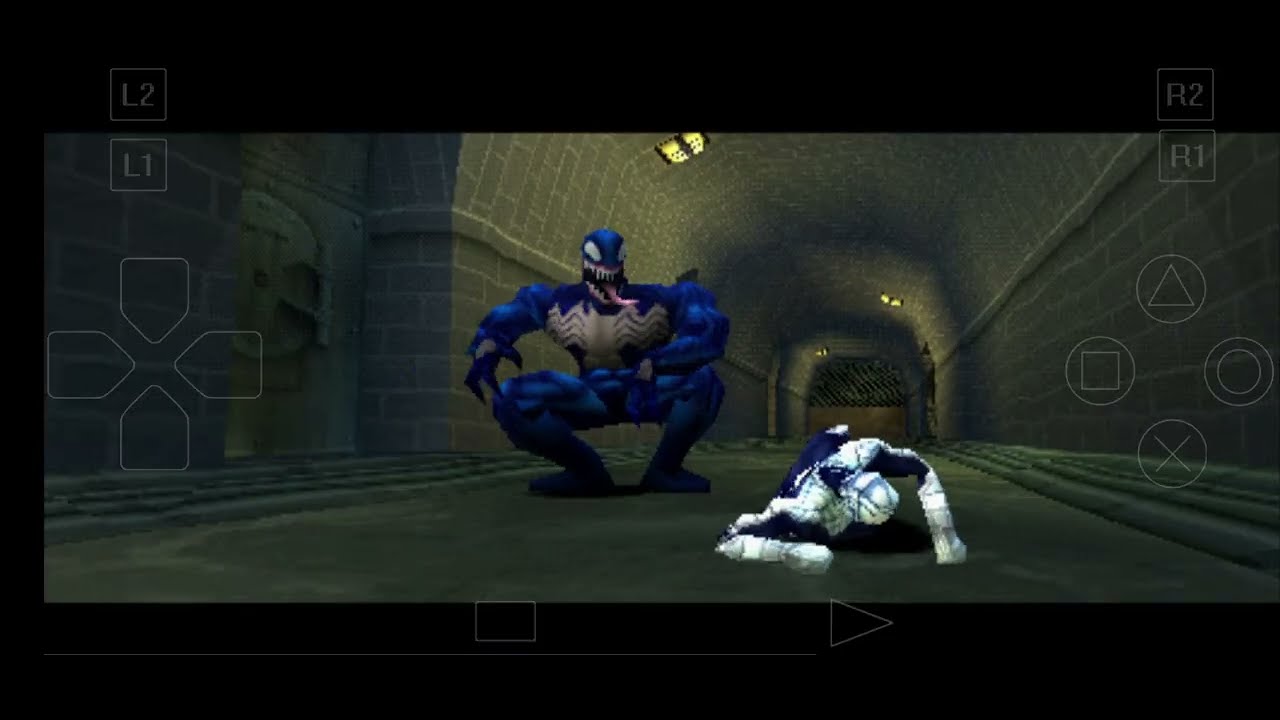 Spider-Man (PS1) walkthrough part 4. Venom & lizards in sewers & subway