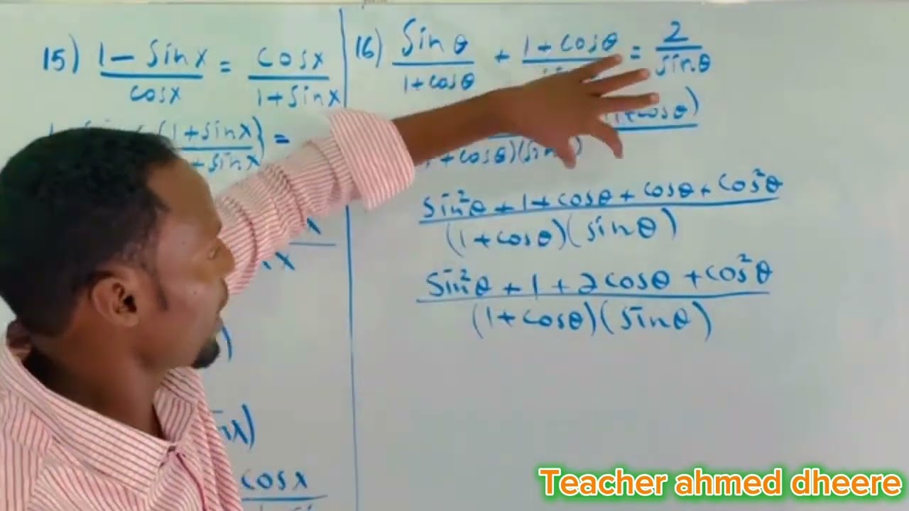 Trigonometry f4 maths /prove