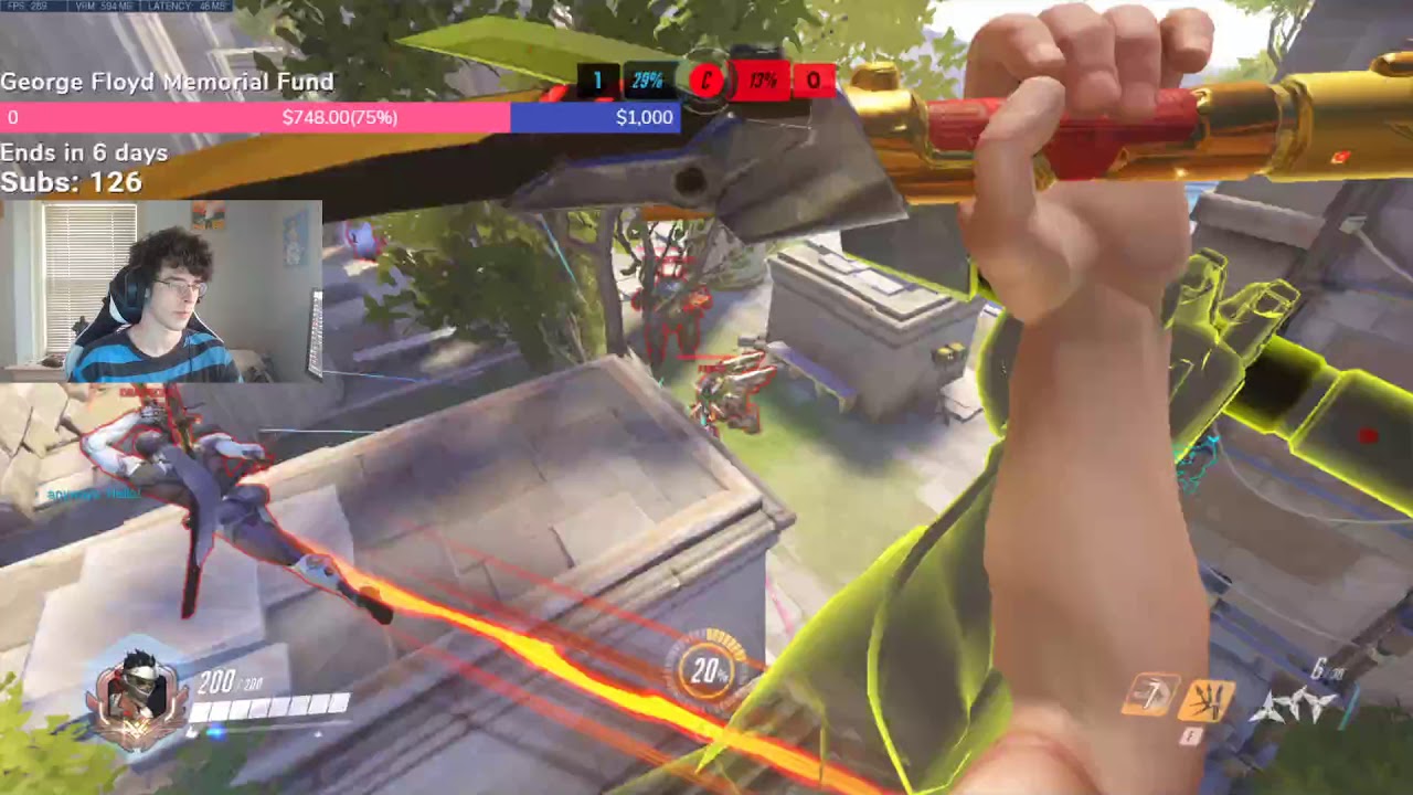 CAVALRY GRANDMASTER GENJI GAMEPLAY! [ OVERWATCH SEASON 22 TOP 500 ]