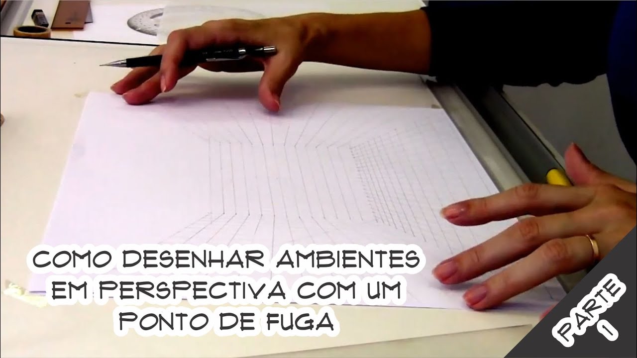 Como desenhar ambientes em perspectiva com um ponto de fuga! - Parte 1