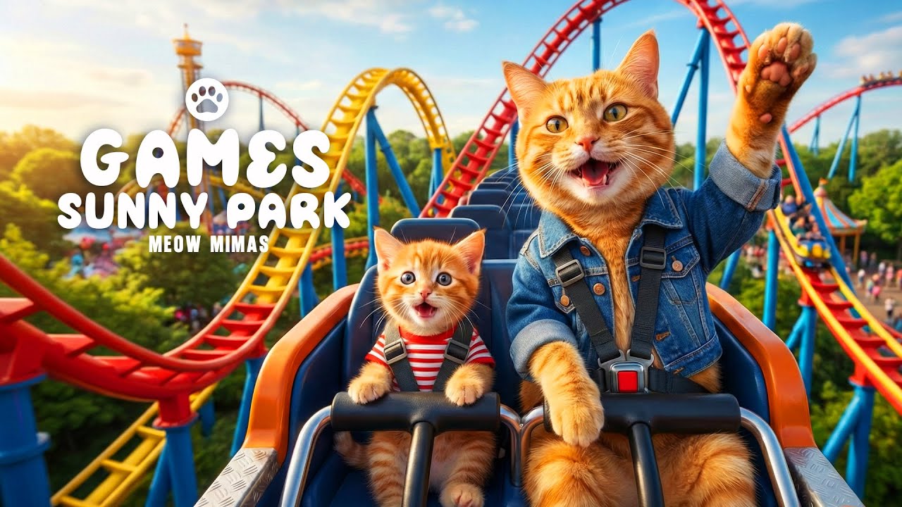 🐾Sunny Park Games with Mama Cat & Friends 🌼🐾🌞🐱