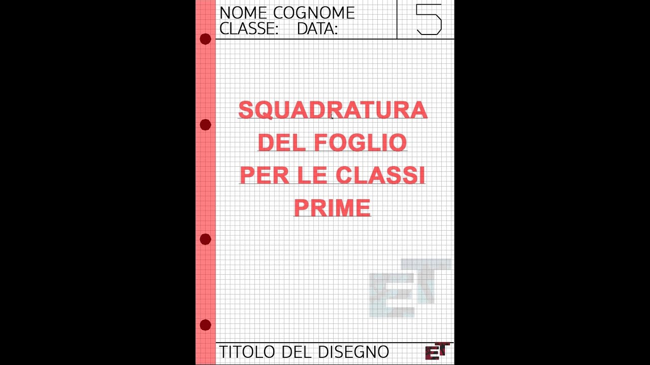 SQUADRATURA DEL FOGLIO PRIME