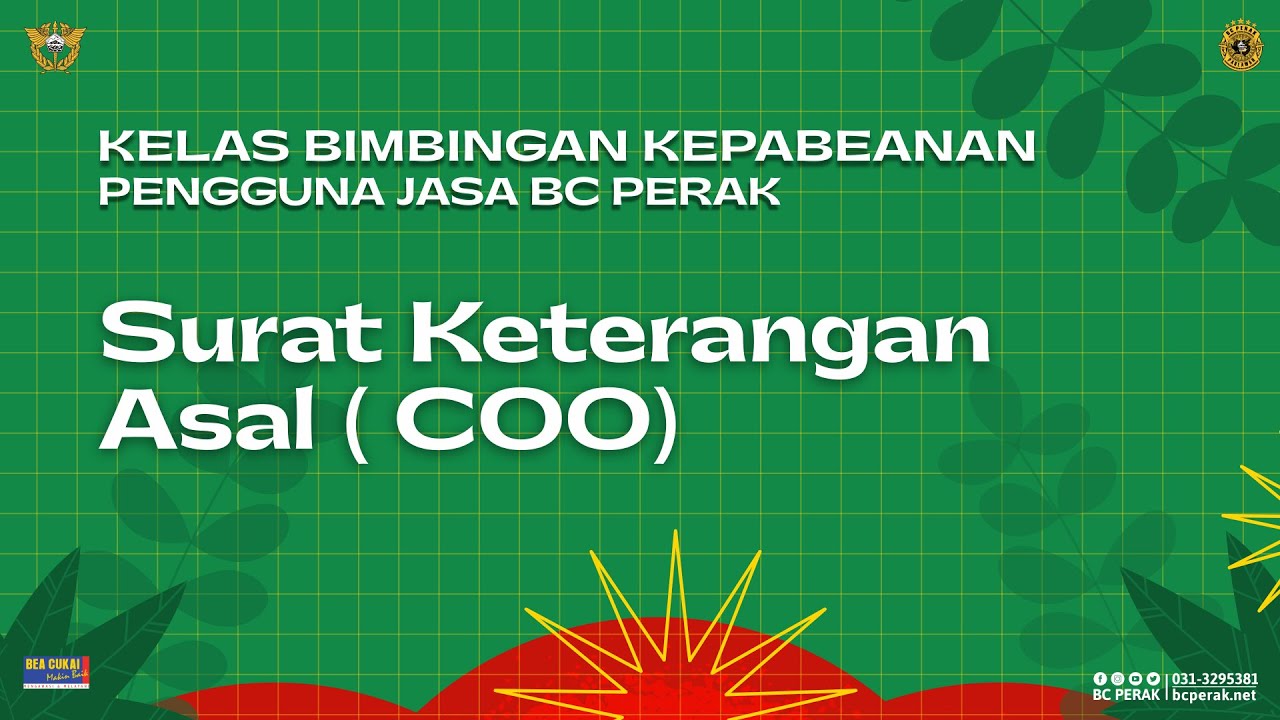 [KELAS 20012021] SURAT KETERANGAN ASAL (COO)