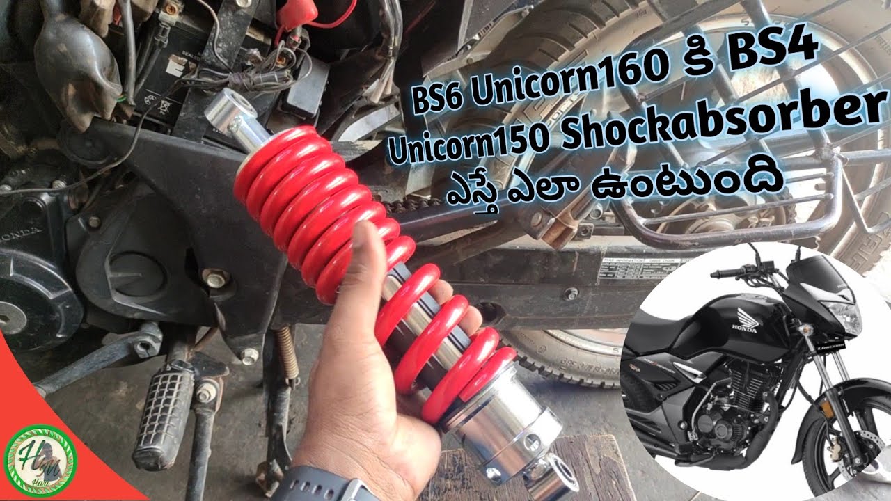 How To Install BS4 Unicorn Shock Absorber In BS6 Unicorn||Hari Mec