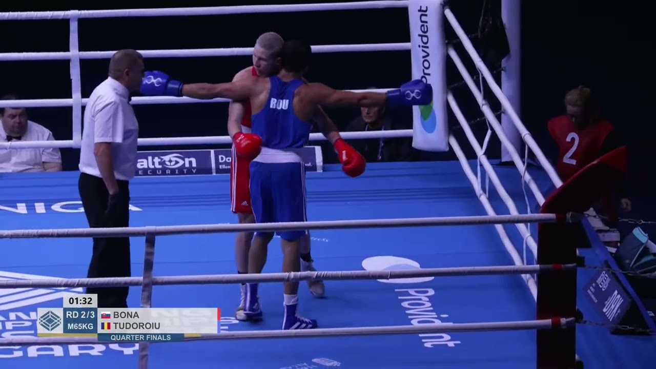 Juraj B&oacute;na (SVK) vs. Arun Tudoroiu (ROU) European U23 Championships 2025 QF's (65kg)