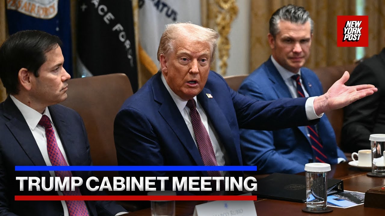 Live: Trump Hosts Cabinet Meeting at White House