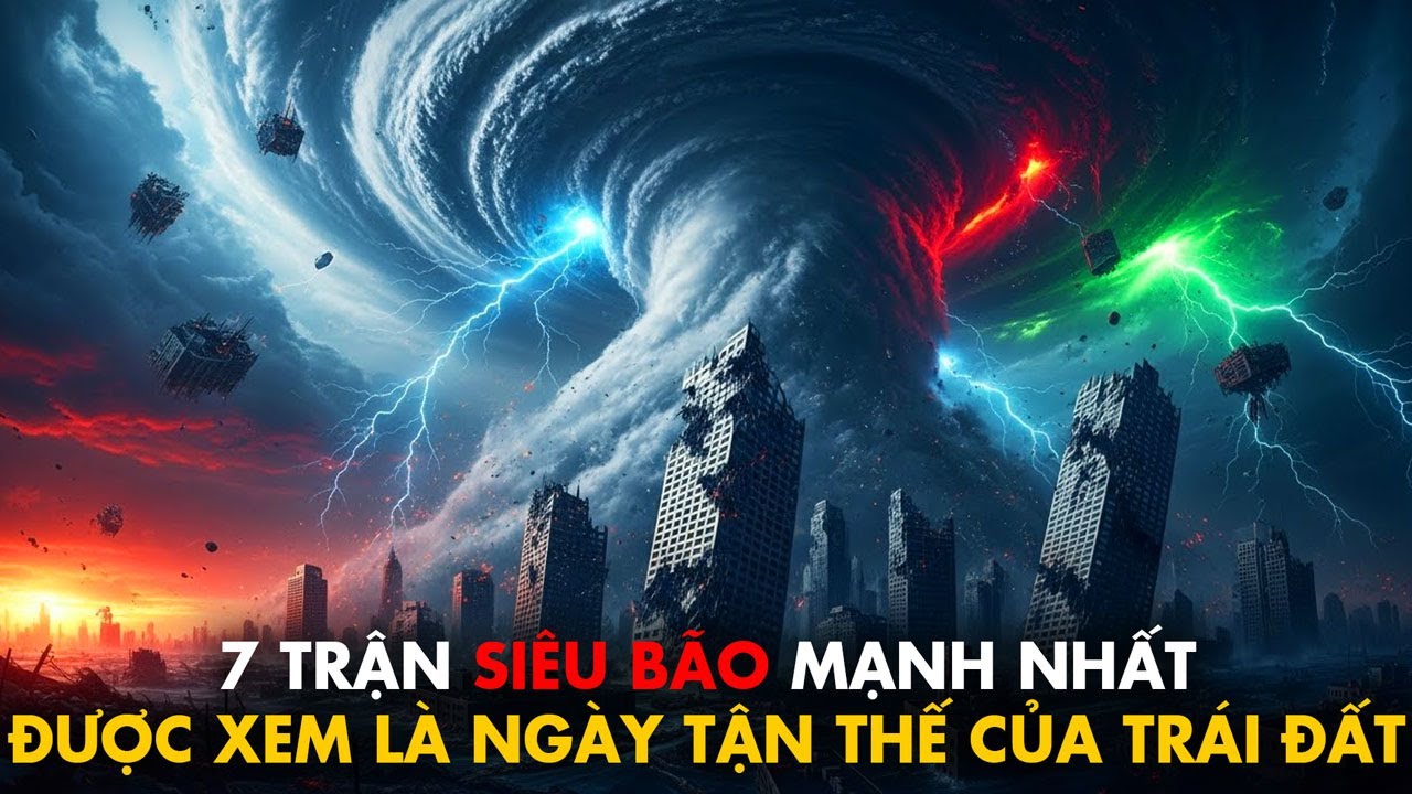 7 Trận siêu bão mạnh nhất lịch sử nhân loại. Từng được xem là ngày tận thế của Trái Đất