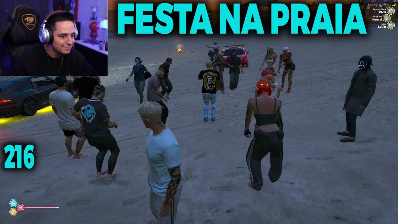 LEVI FOI PARA PRAIA CURTIR UMA FESTA, DESTRAIR A MENTE, GTA RP