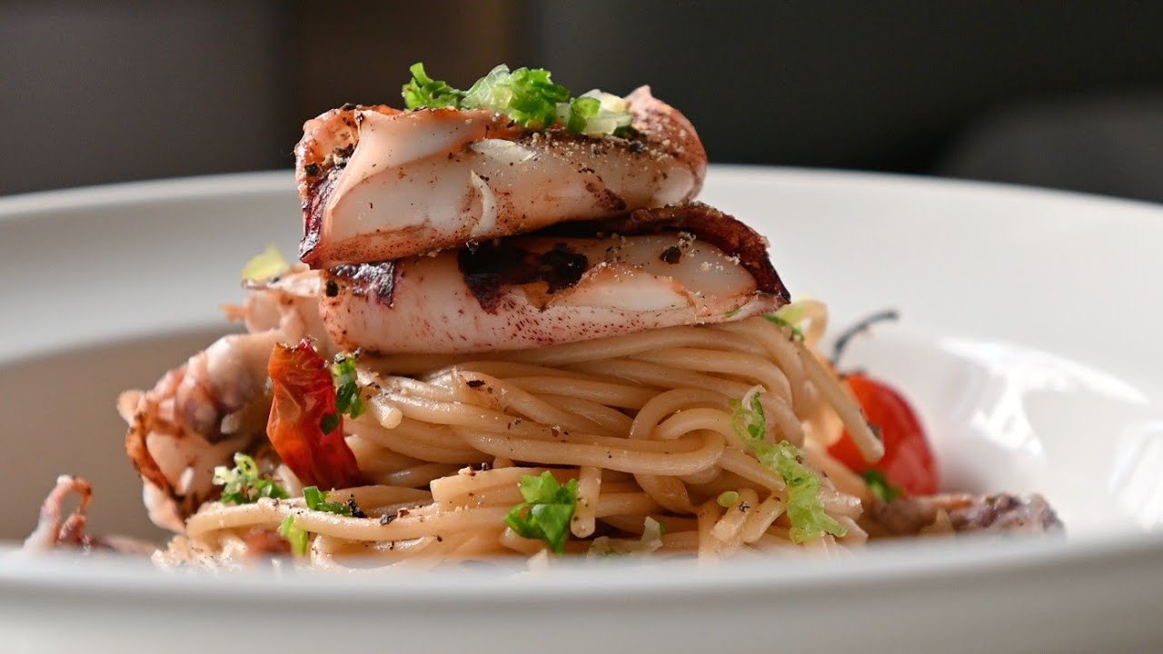 SOY SAUCE PASTA with SEAFOOD 🍝