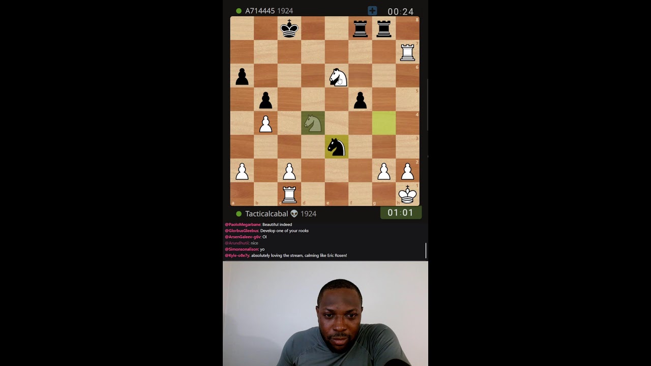 Nigerian Mikhail Tal plays chess | Grandmaster calculation | Road to 2200 ELO day 169 lichess.org