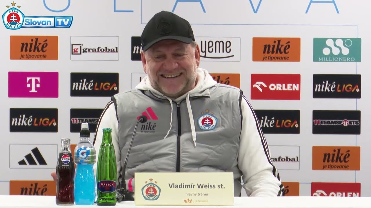 LIVE | Pozápasová tlačová konferencia ŠK Slovan Bratislava - FC DAC 1904 Dunajská Streda