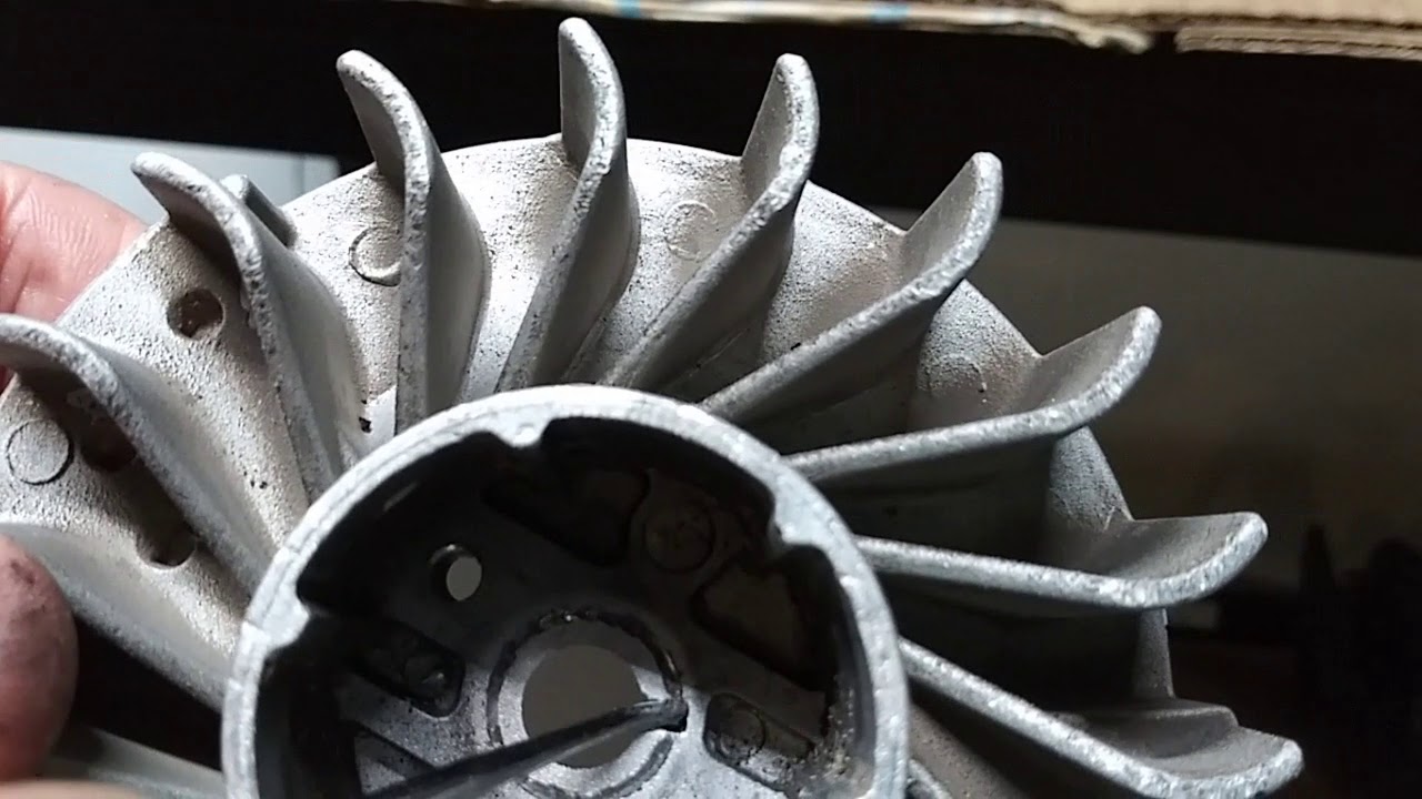 Huztl G366 MS361 Clone Runs Backwards Diagnosed,   Loose Flywheel Key Damage Fixed, Replaced Key