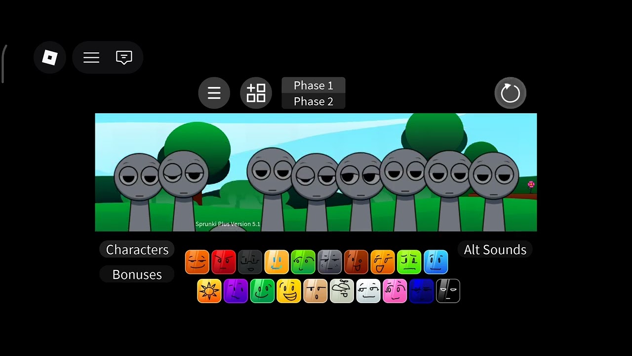 Im playing sprunki plus in Roblox 