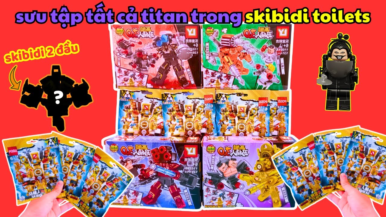 Mua Hết Lego Skibidi Toilets Titan Clockman, Speakerman Đồ Chơi Tv