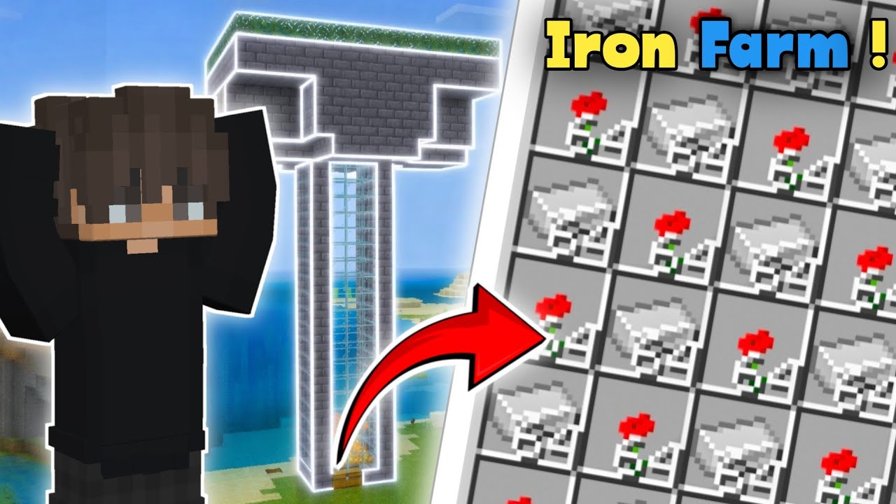  “Minecraft PE🔥– Most OP Iron Farm Ever!” #minecraft #minecraftpe 