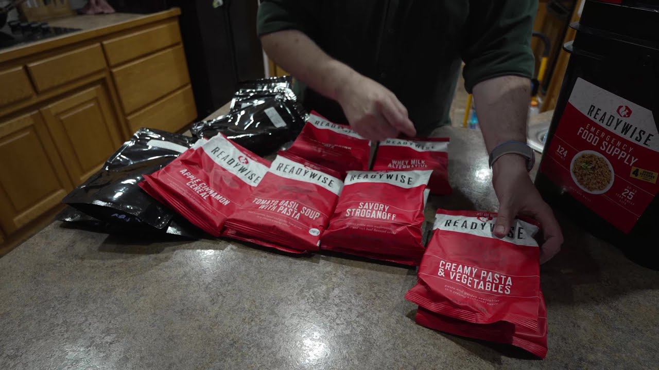 ReadyWise 124 serving emergency food bucket and all contents