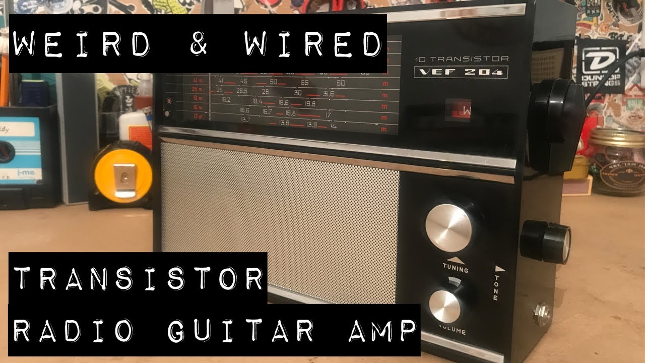 Making a Transistor Radio Guitar Amp (1970s USSR VEF 204 Radio)