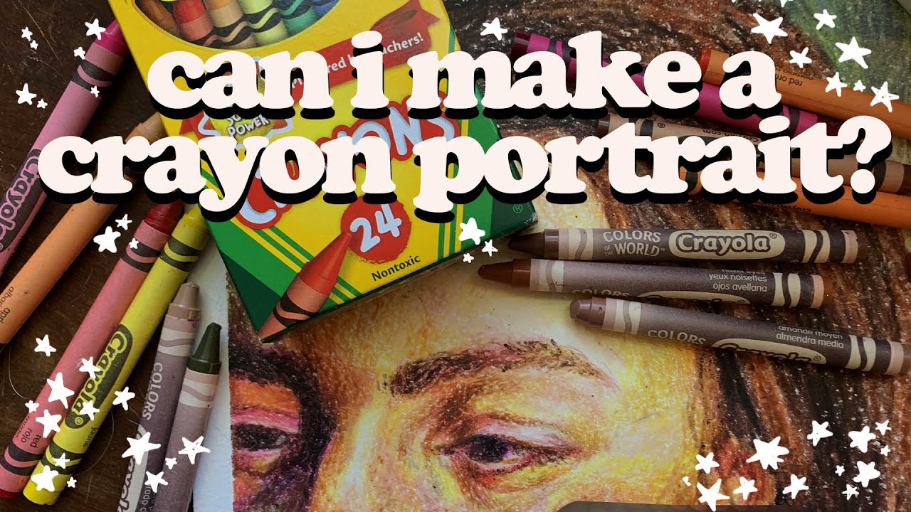 ★ making a professional portrait with crayola crayons ★