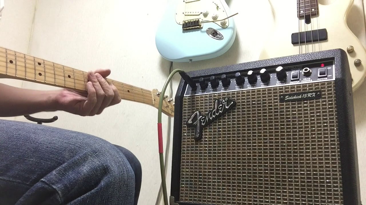 FENDERのアンプでセッティング。Sidekick 15RX