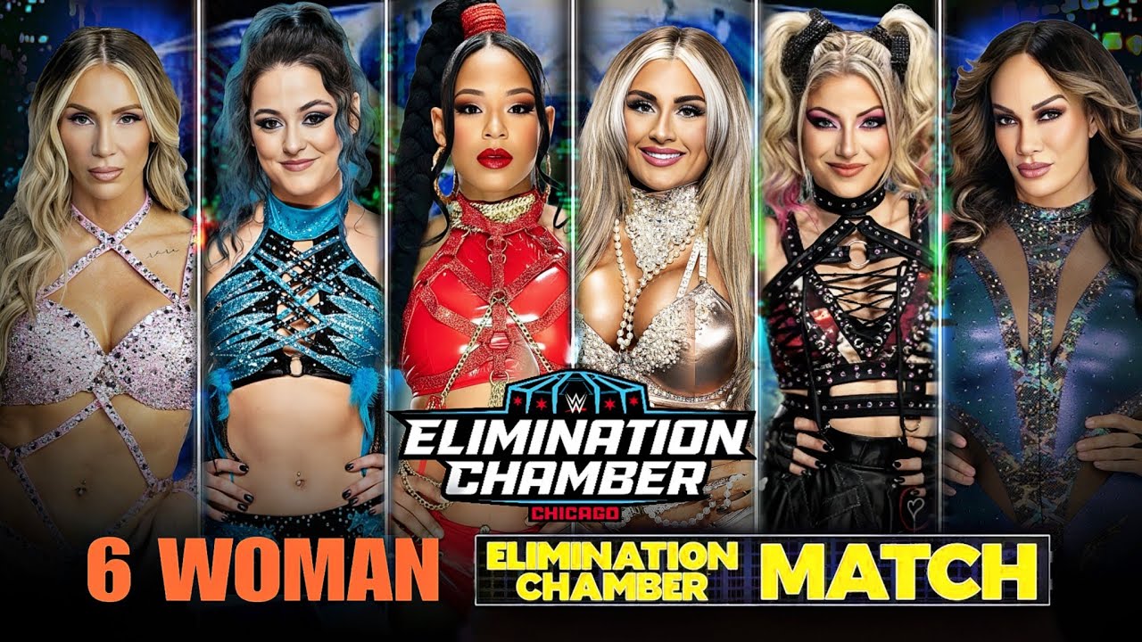 Полный матч - Шестисторонний женский Elimination Chamber, лучшие моменты WWE Elimination Chamber ...