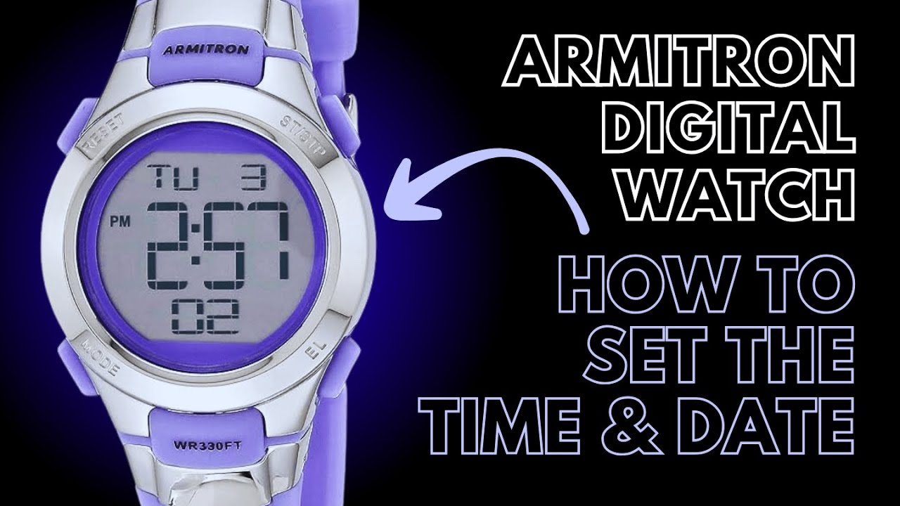 How to Set the Time and Date on an Armitron Pro Sport Digital Watch
