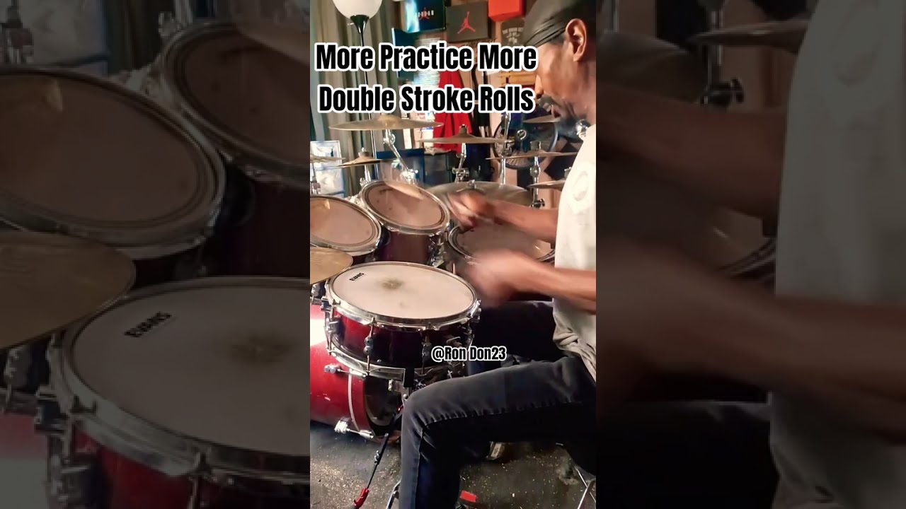 Raw Practice Footage with Double stroke rolls across the drums. This is why we Practice. Keep going 