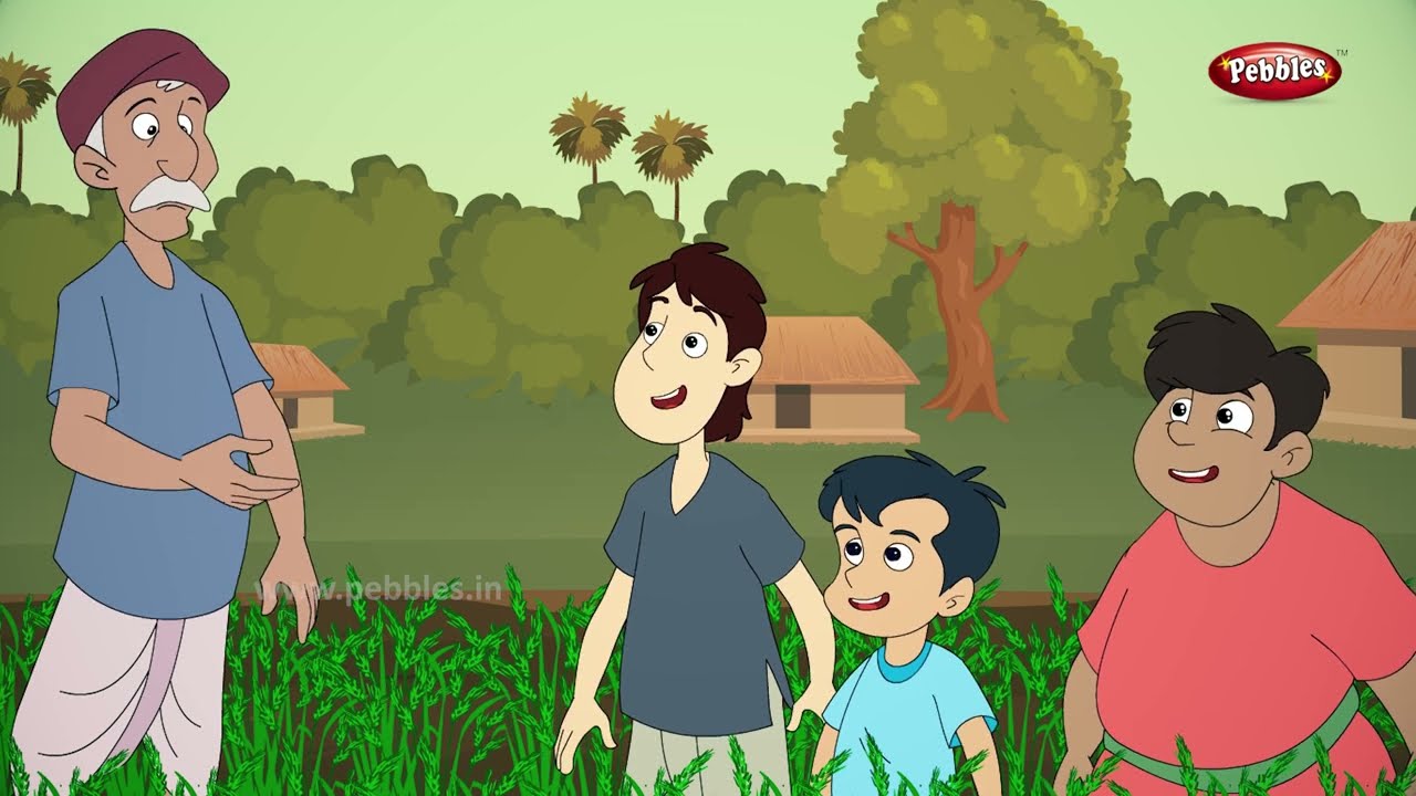 Farmer and his Lazy sons Story in English | Moral Stories in English | Storytelling For Kids