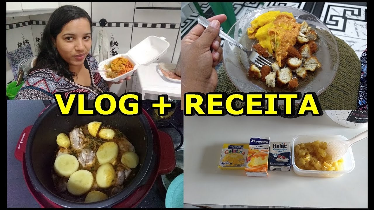 MOUSSE DE ABACAXI + COMEMOS ACARAJÉ + FRANGO COM BATATA NA PANELA ELÉTRICA