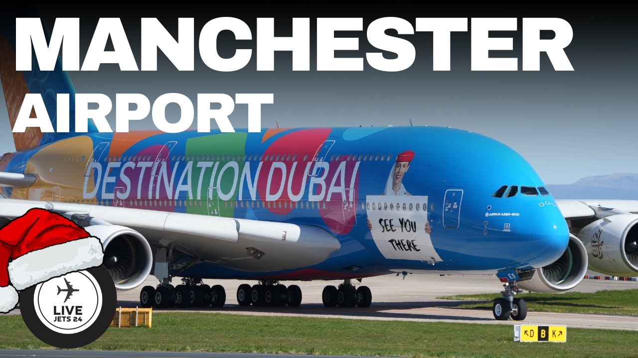 🔴Manchester Airport Live - Plane Spotting 🎄🎅🏼