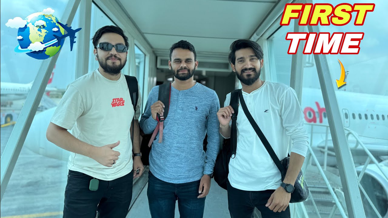 Mein, Ahsan Aur Usman Pehli Baar Plane Mein Beth Gaye !! 🤣🤣