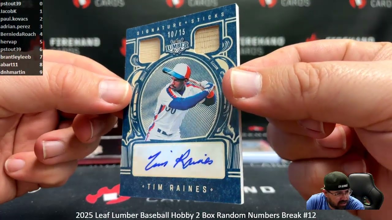 1/31/2026 2025 Leaf Lumber Baseball Hobby 2 Box Random Numbers Break #12