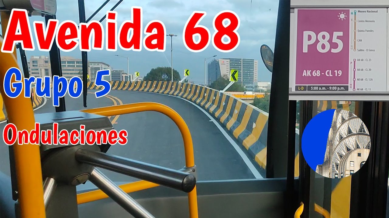 Así se sienten las ondulaciones del puente BRT Transmilenio P85 Avenida 68